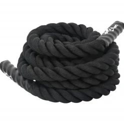 vidaXL Fitness Y Musculación-Cuerda de batalla negra 6 m 4,5 kg poliéster