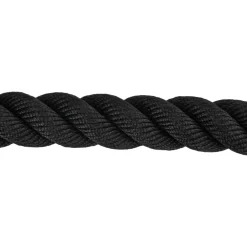 vidaXL Fitness Y Musculación-Cuerda de batalla negra 6 m 4,5 kg poliéster