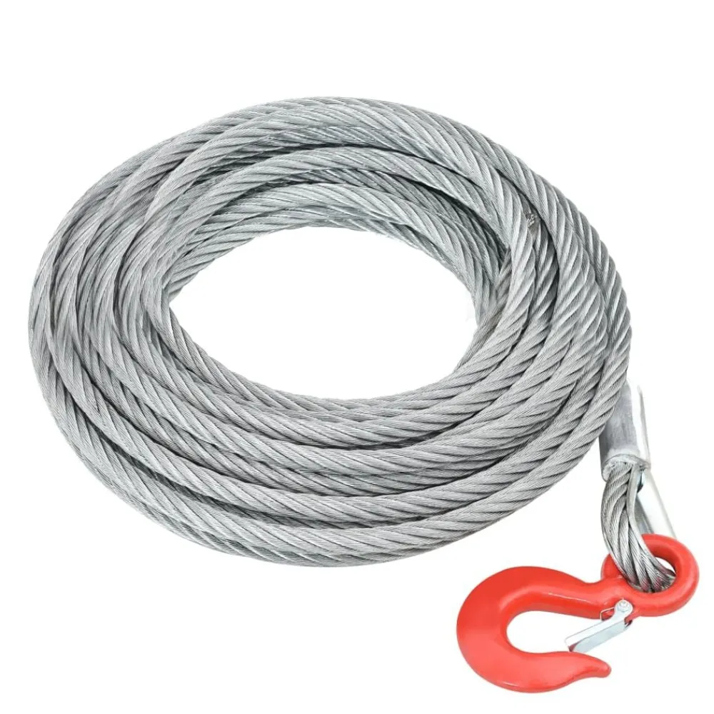 vidaXL Manipulación De Materiales-Cuerda de cable 3200 kg 20 m
