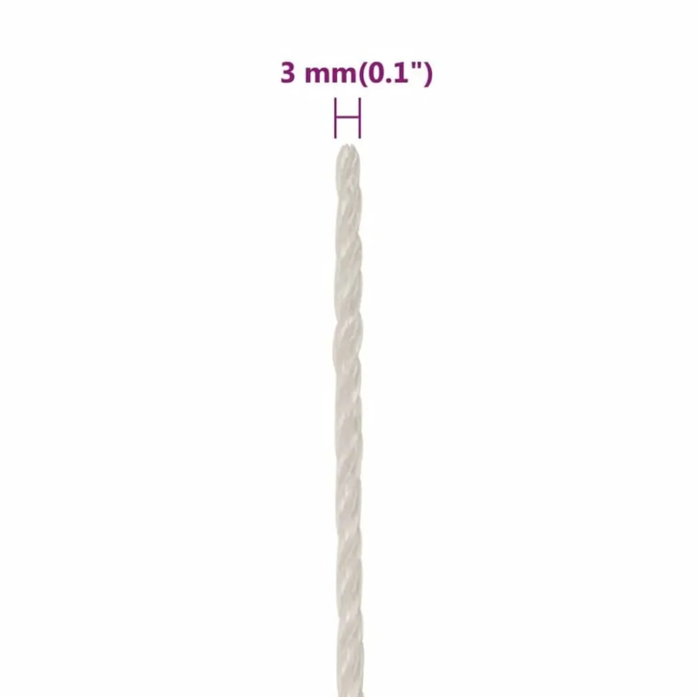 vidaXL Accesorios De Bricolaje-Cuerda de trabajo polipropileno 3 mm 25 m