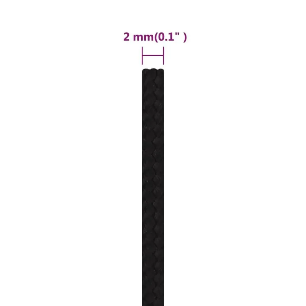 vidaXL Accesorios De Bricolaje-Cuerda de trabajo poliéster 2 mm 25 m