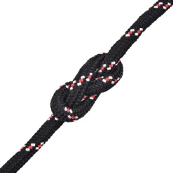 vidaXL Accesorios De Bricolaje-Cuerda marina de polipropileno 6 mm 100 m negra