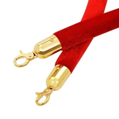 vidaXL Vallas De Jardín-Cuerda para poste de control de masas terciopelo rojo y