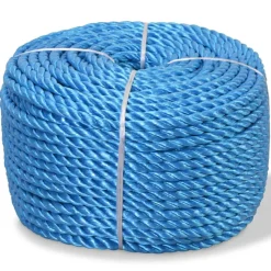 vidaXL Cuerda trenzada de polipropileno 10 mm 100 m Azul Best