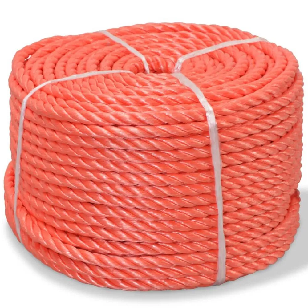 vidaXL Accesorios De Bricolaje-Cuerda trenzada de polipropileno 10 mm 100 m