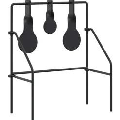 vidaXL de restablecimiento Negro 26 x 13 x 31 cm Acero Outlet