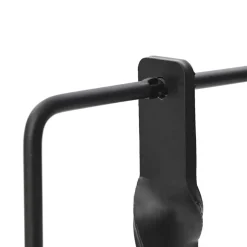 vidaXL de restablecimiento Negro 26 x 13 x 31 cm Acero Outlet