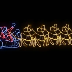 vidaXL Decoración Navideña con 1224 LED Multicolor 69 x 79 cm PVC Discount