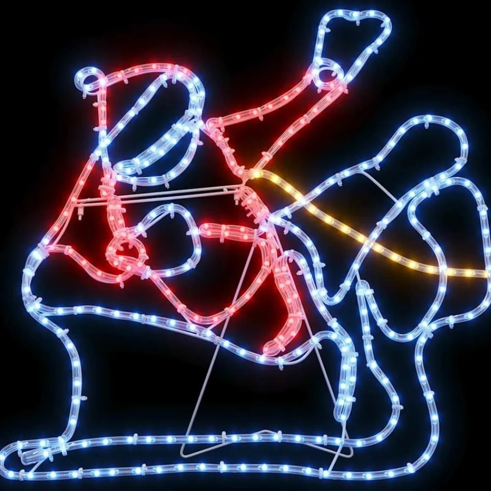 vidaXL Decoración Navideña con 1224 LED Multicolor 69 x 79 cm PVC Discount