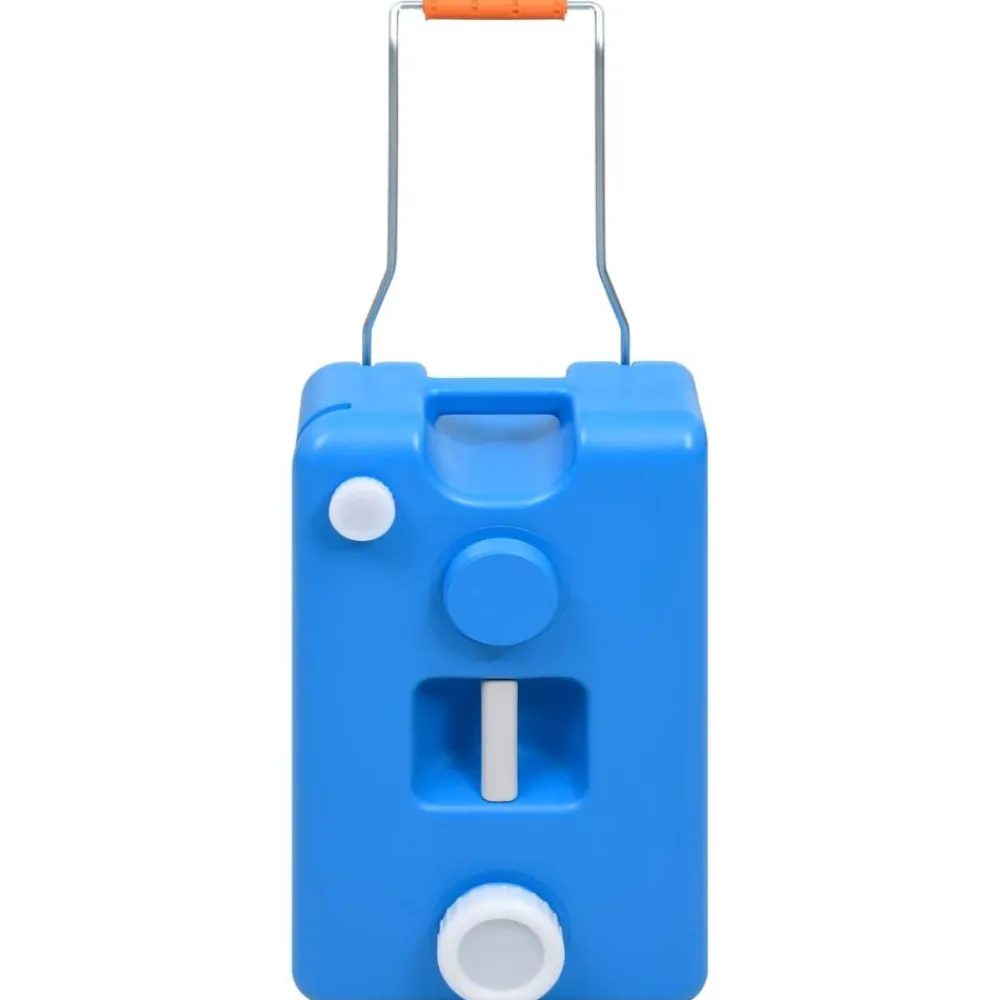 vidaXL Depósito de agua con ruedas para camping 25 L Azul Clearance