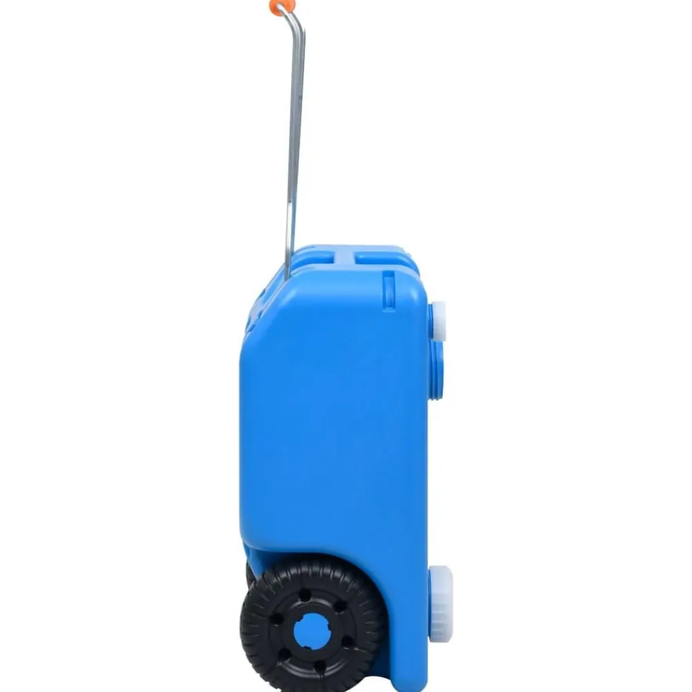 vidaXL Depósito de agua con ruedas para camping 25 L Azul Clearance