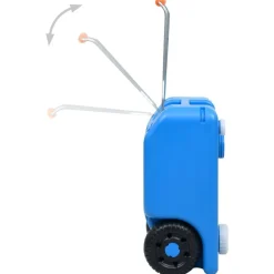 vidaXL Depósito de agua con ruedas para camping 25 L Azul Clearance