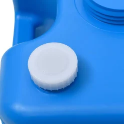 vidaXL Depósito de agua con ruedas para camping 25 L Azul Clearance
