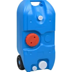 vidaXL Depósito de agua con ruedas para camping 40 L Azul Online