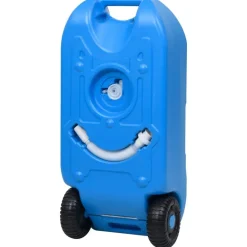 vidaXL Depósito de agua con ruedas para camping 40 L Azul Online