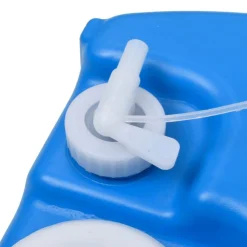 vidaXL Depósito de agua con ruedas para camping 40 L Azul Online