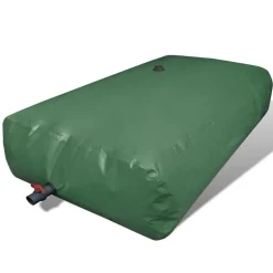 vidaXL Depósito de agua de lluvia plegable PVC 3000 L Verde Online