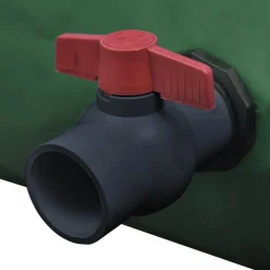 vidaXL Depósito de agua de lluvia plegable PVC 3000 L Verde Online