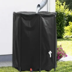vidaXL Depósito de agua plegable con grifo PVC 750 l Negro Hot