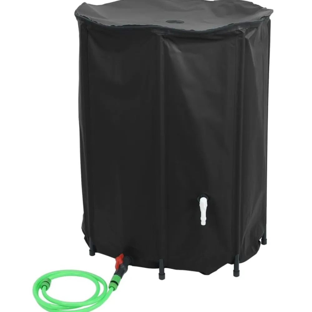 vidaXL Depósito de agua plegable con grifo PVC 750 l Negro Hot