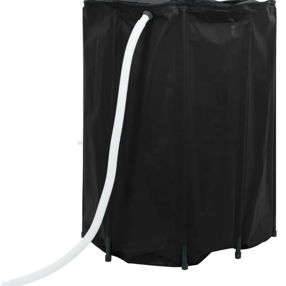 vidaXL Depósito de agua plegable con grifo PVC 750 l Negro Hot