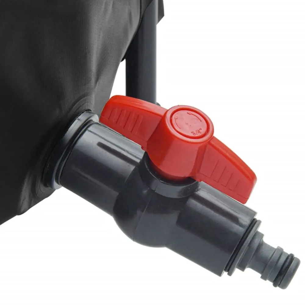 vidaXL Depósito de agua plegable con grifo PVC 750 l Negro Hot