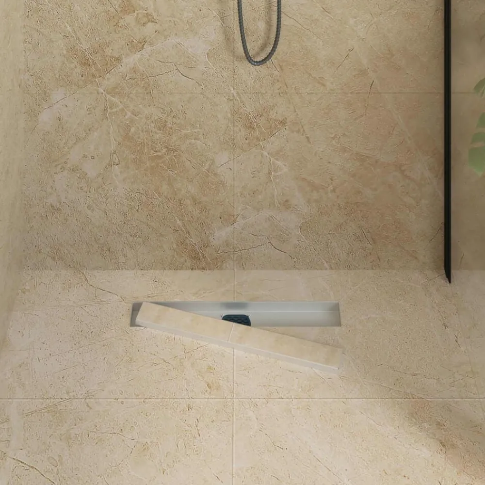 vidaXL Desagüe de ducha 2 en 1 con sifón de 360° Plateado Discount