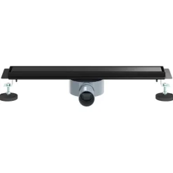 vidaXL Desagüe de ducha 2 en 1 con sifón de 360° 50 cm Negro