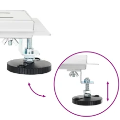 vidaXL Desagüe de ducha con tapa de vidrio y sifón 360° Plateado 50 cm Clearance