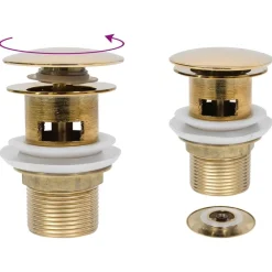 vidaXL Fontanería-Desagüe de empuje función desbordamiento 6,4x6,4x9,1 cm