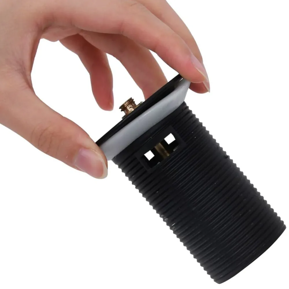 vidaXL Desagüe de empuje función desbordamiento 6,4x6,4x9,1 cm Negro New