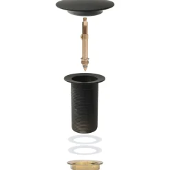 vidaXL Fontanería-Desagüe de empuje sin función desbordamiento 6,4x6,4x9,1cm