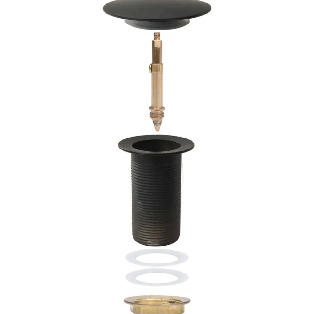vidaXL Fontanería-Desagüe de empuje sin función desbordamiento 6,4x6,4x9,1cm