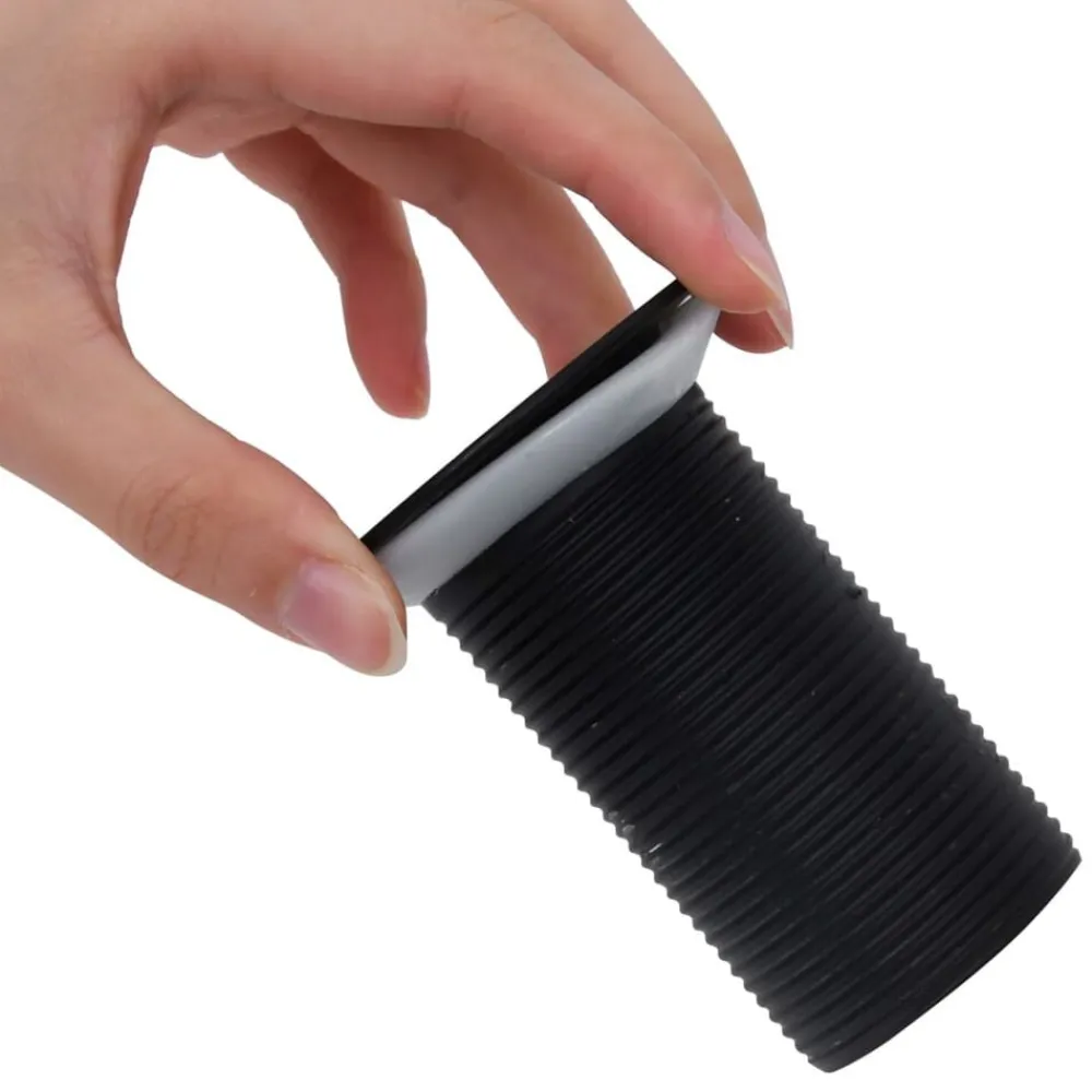 vidaXL Desagüe empuje sin función desbordamiento 6,4x6,4x9,1 cm Negro