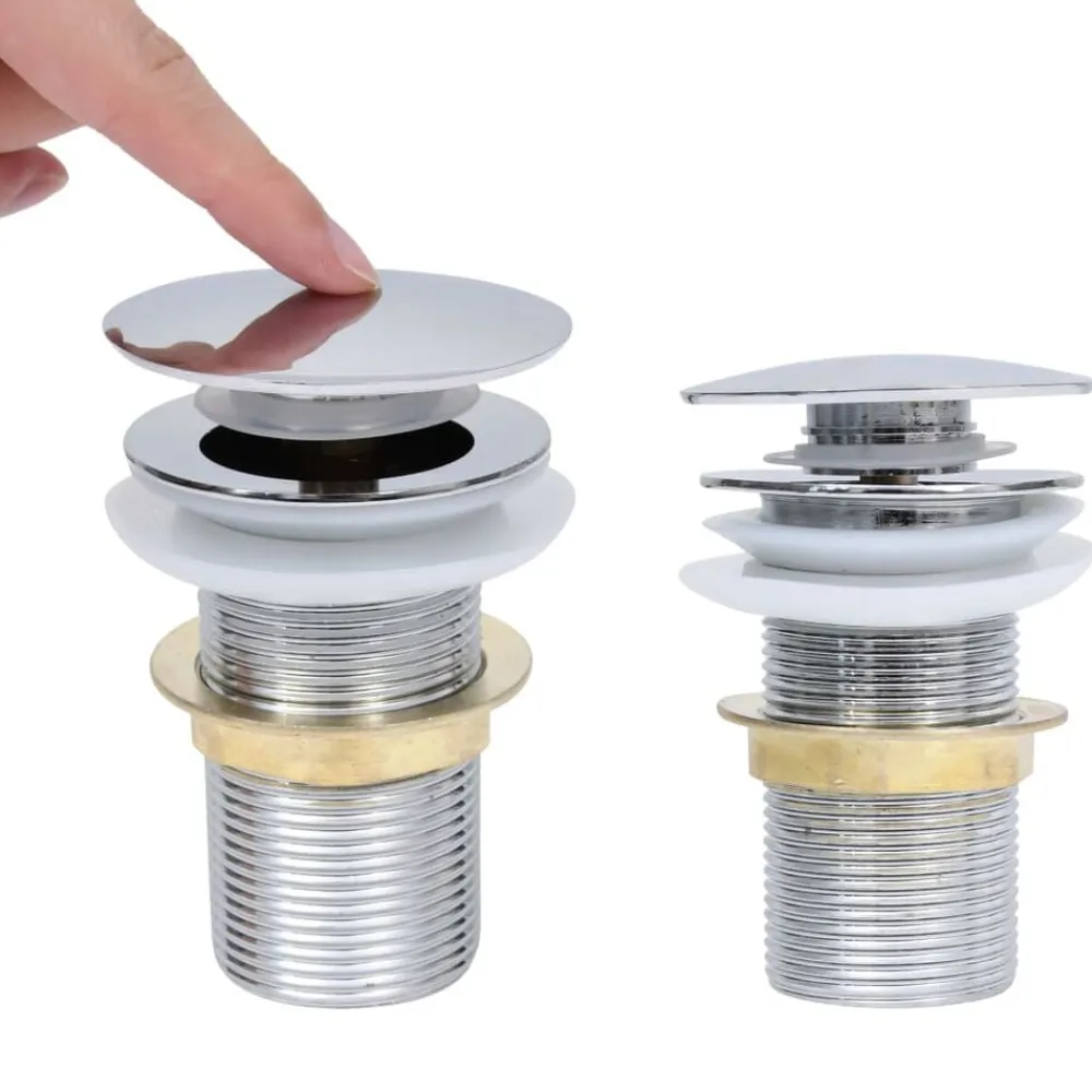 vidaXL Fontanería-Desagüe empuje sin función desbordamiento 6,4x6,4x9,1cm