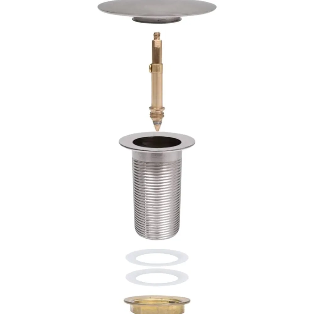 vidaXL Fontanería-Desagüe empuje sin función desbordamiento 6,4x6,4x9,1cm