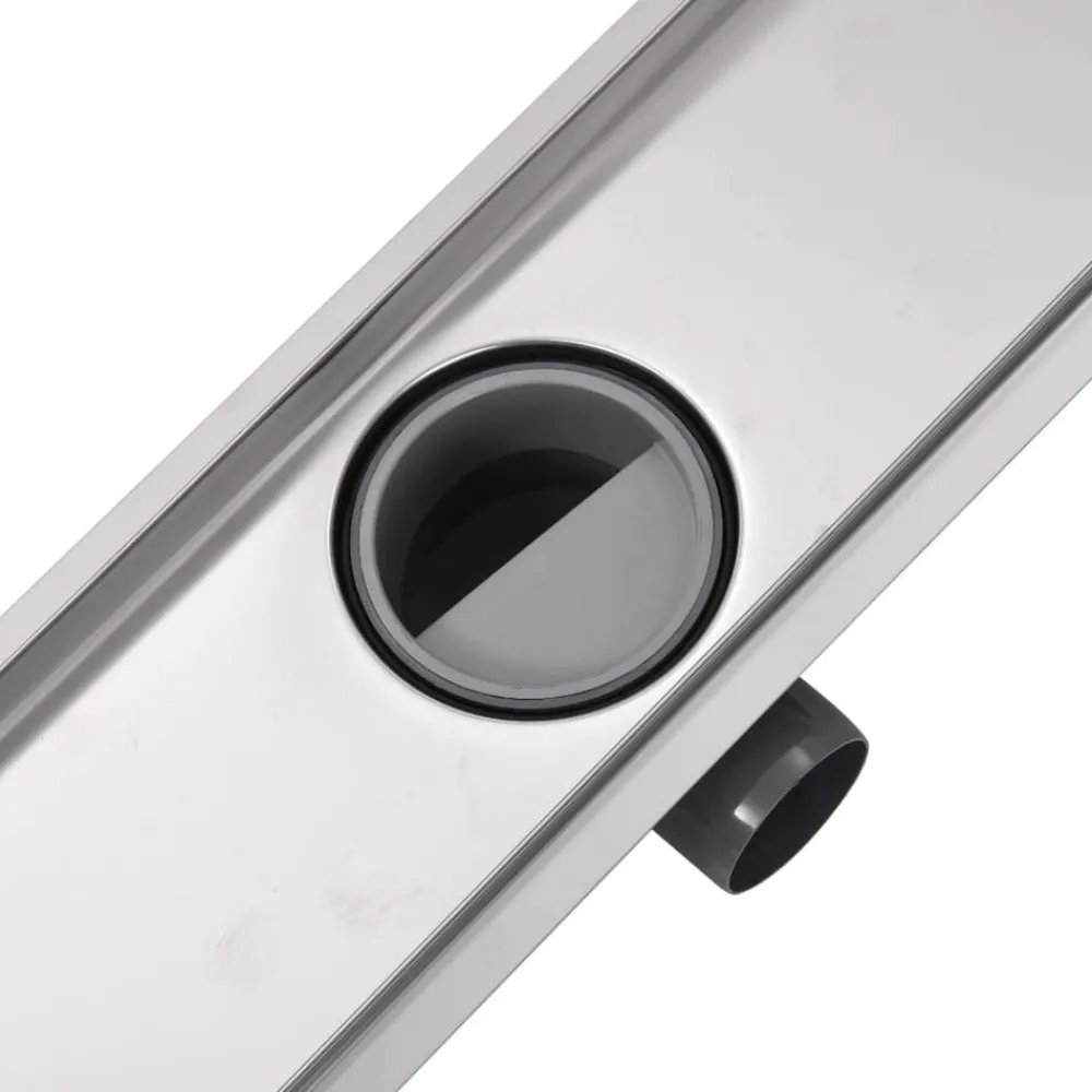 vidaXL Desagüe lineal de ducha de acero inoxidable 530x140 mm Outlet