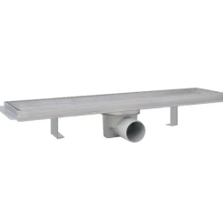 vidaXL Fontanería-Desagüe lineal de ducha 2 piezas 530x140 mm acero inoxidable