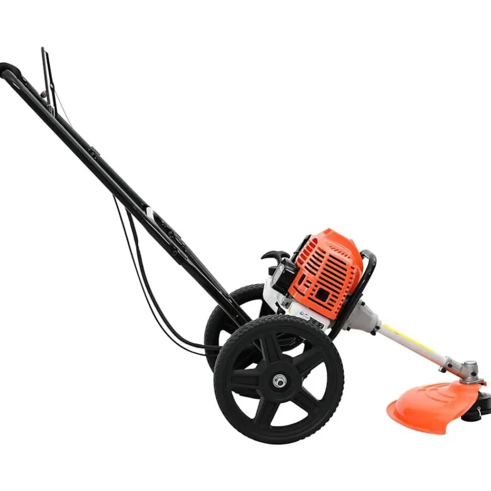 vidaXL Desbrozadora con ruedas naranja 52 cc 1,45 kW Online