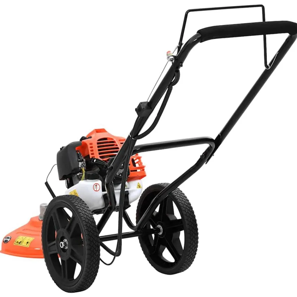 vidaXL Desbrozadora con ruedas naranja 52 cc 1,45 kW Online