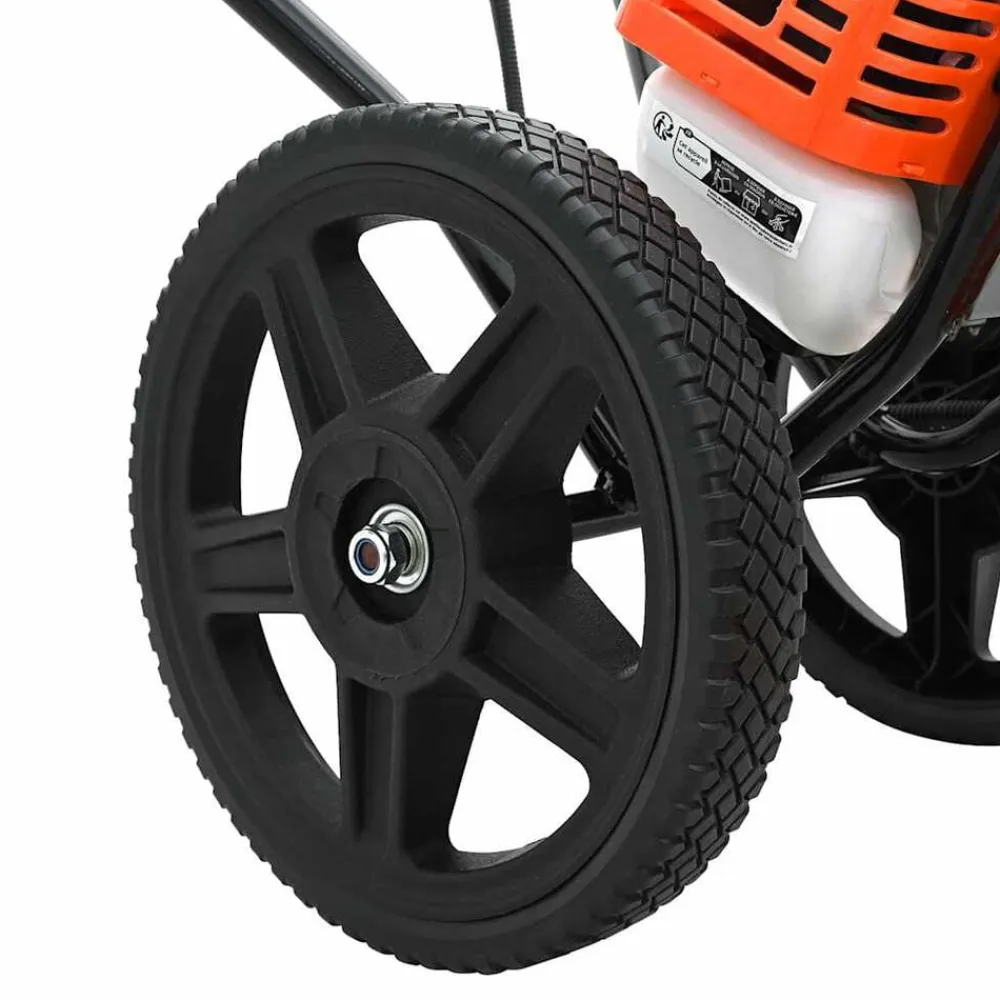 vidaXL Desbrozadora con ruedas naranja 52 cc 1,45 kW Online