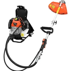 vidaXL Accesorios Para Herramientas-Desbrozadora Mochila Diseño Naranja 52 cc 1,45 kW