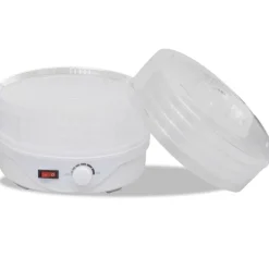 vidaXL Deshidratador de alimentos con 6 bandejas apilables redondo