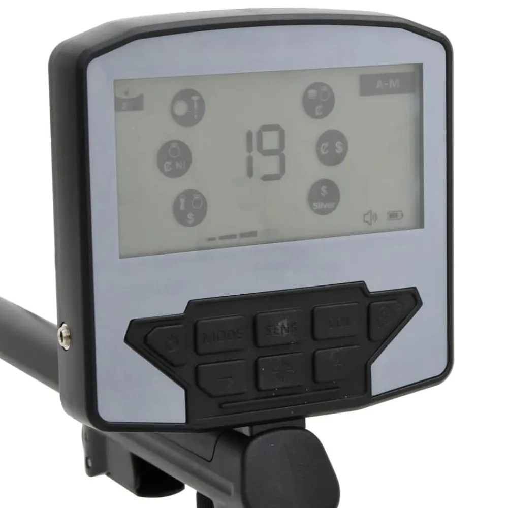 vidaXL Detector de metales auto tune profundidad 18 cm con puntero Online