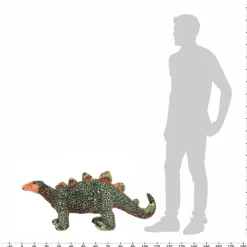 vidaXL Dinosaurio Stegosaurus de peluche de pie verde y naranja XXL Clearance