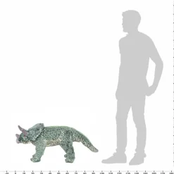 vidaXL Dinosaurio triceratops de peluche de pie verde XXL Outlet