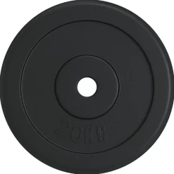 vidaXL Fitness Y Musculación-Disco de pesas hierro fundido 20 kg