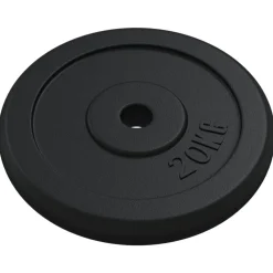 vidaXL Fitness Y Musculación-Disco de pesas hierro fundido 20 kg