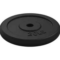 vidaXL Fitness Y Musculación-Disco de pesas hierro fundido 20 kg