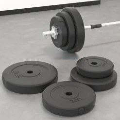 vidaXL Fitness Y Musculación-Discos de pesas 6 piezas cemento 30 kg